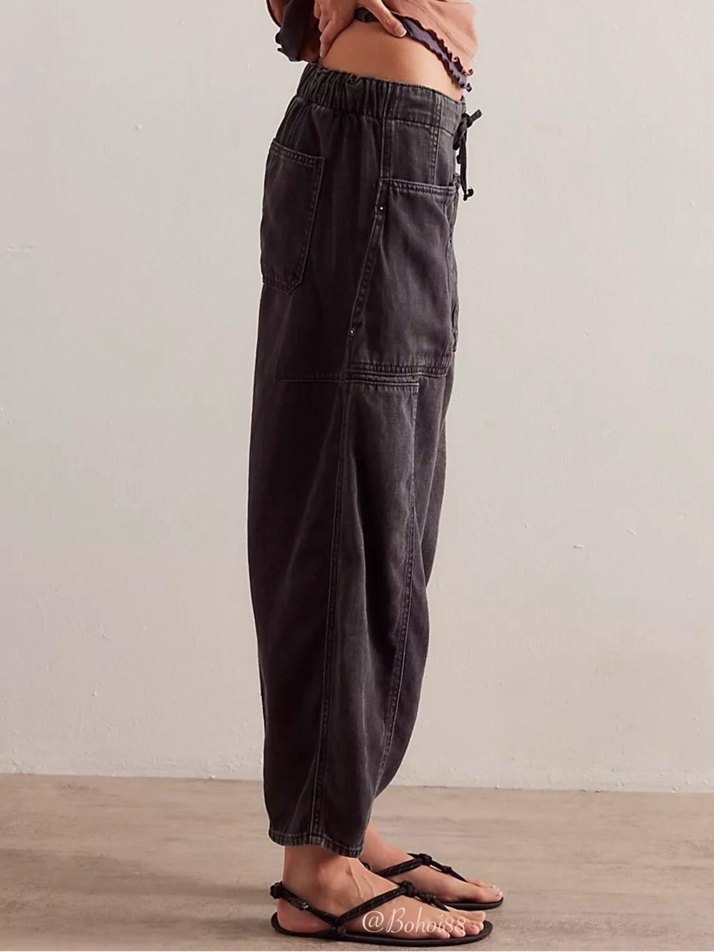 NWT Free People We The Free Silverton Pull-On Barrel Jeans - Picture 5 of 12